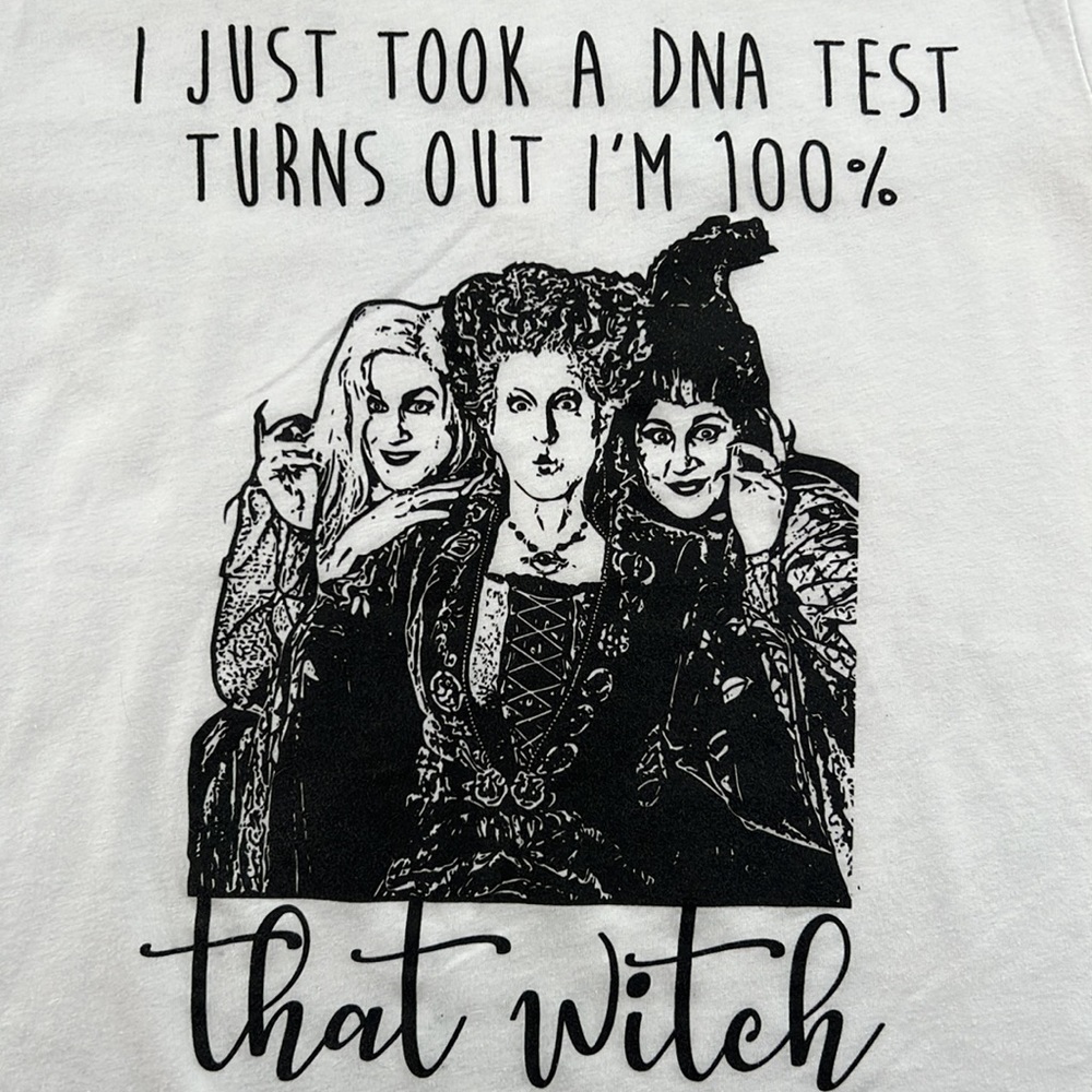Witch Halloween Graphic Tee Shirt Women SM Hocus Pocus Lizzo Sanderson Sisters - Picture 7 of 15